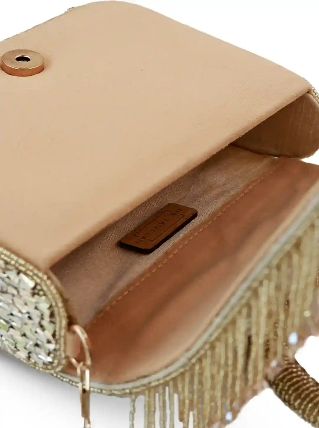 Sylvie Gold Flap over Bag