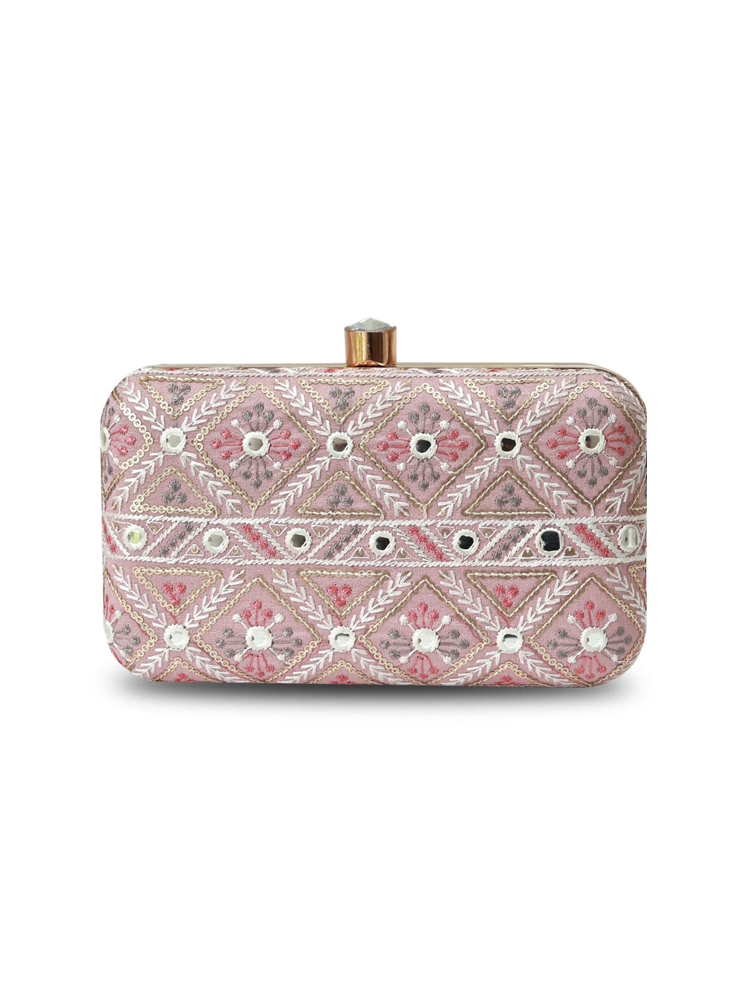 Ariba Pink Box Clutch