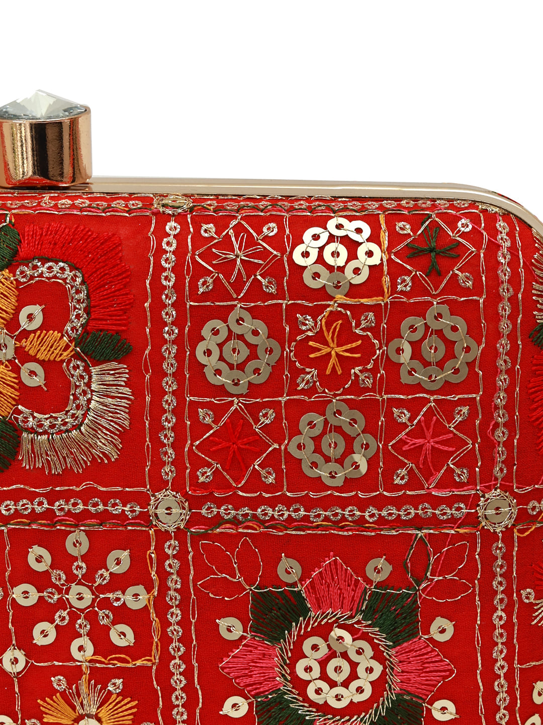 Elora Red Box Clutch