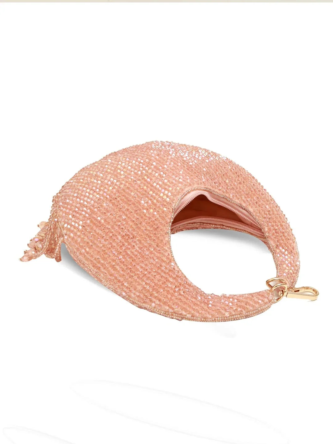 Sera Peach Drop Pearls Batua Bag