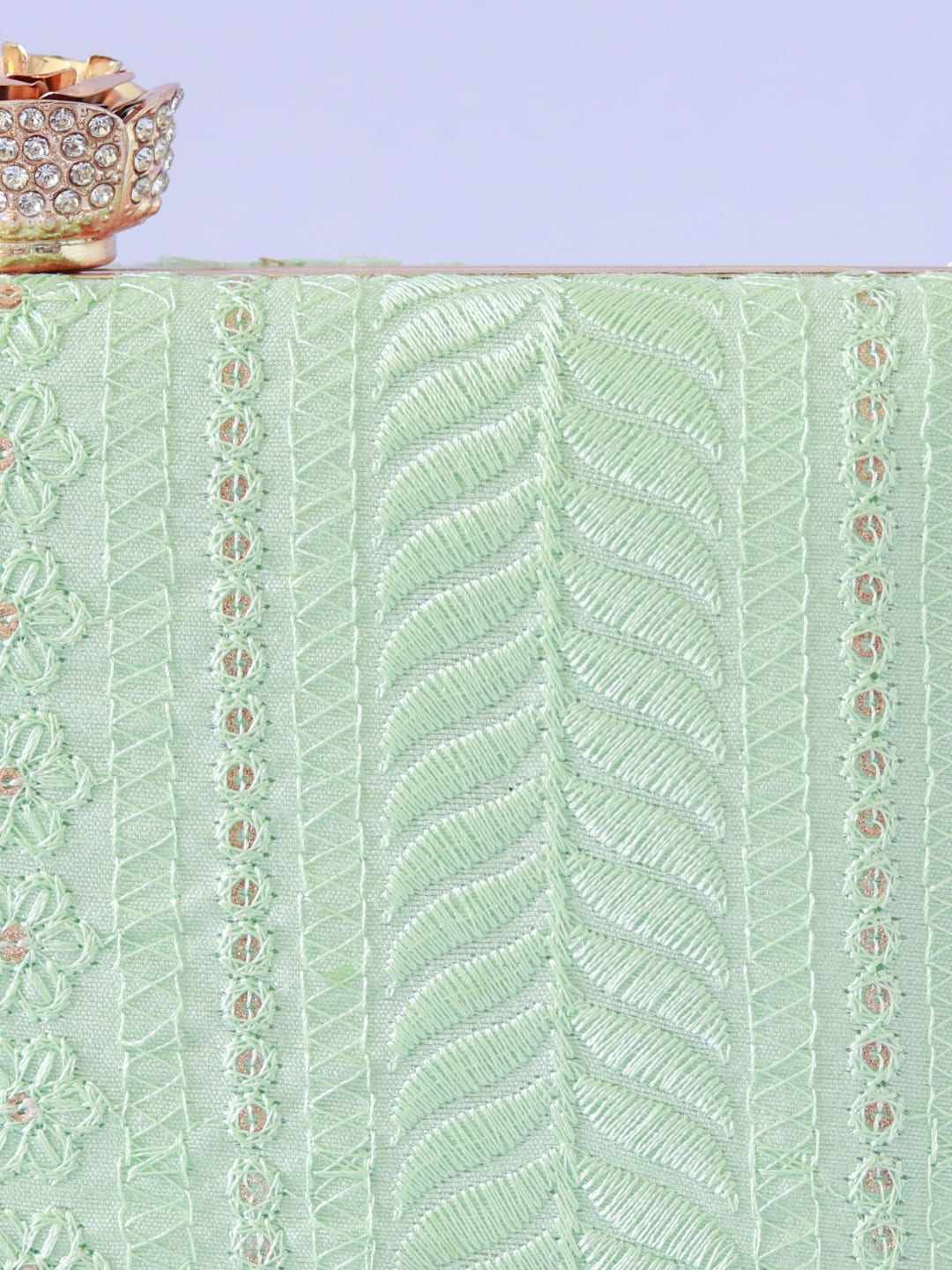 Mughal Embroidered Box Clutch