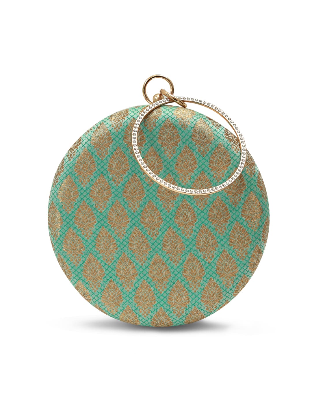 Classic Green Round Clutch