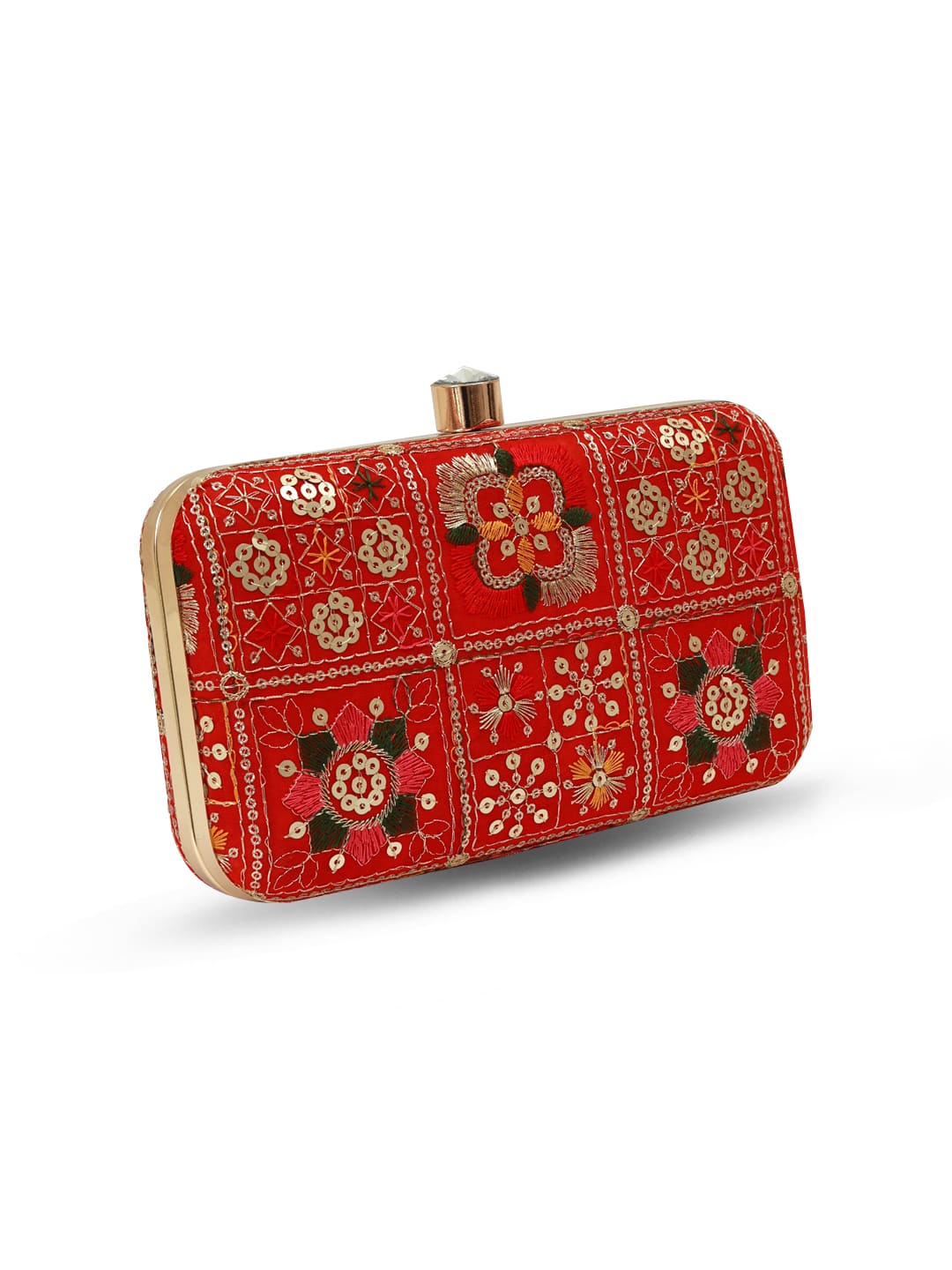 Elora Red Box Clutch