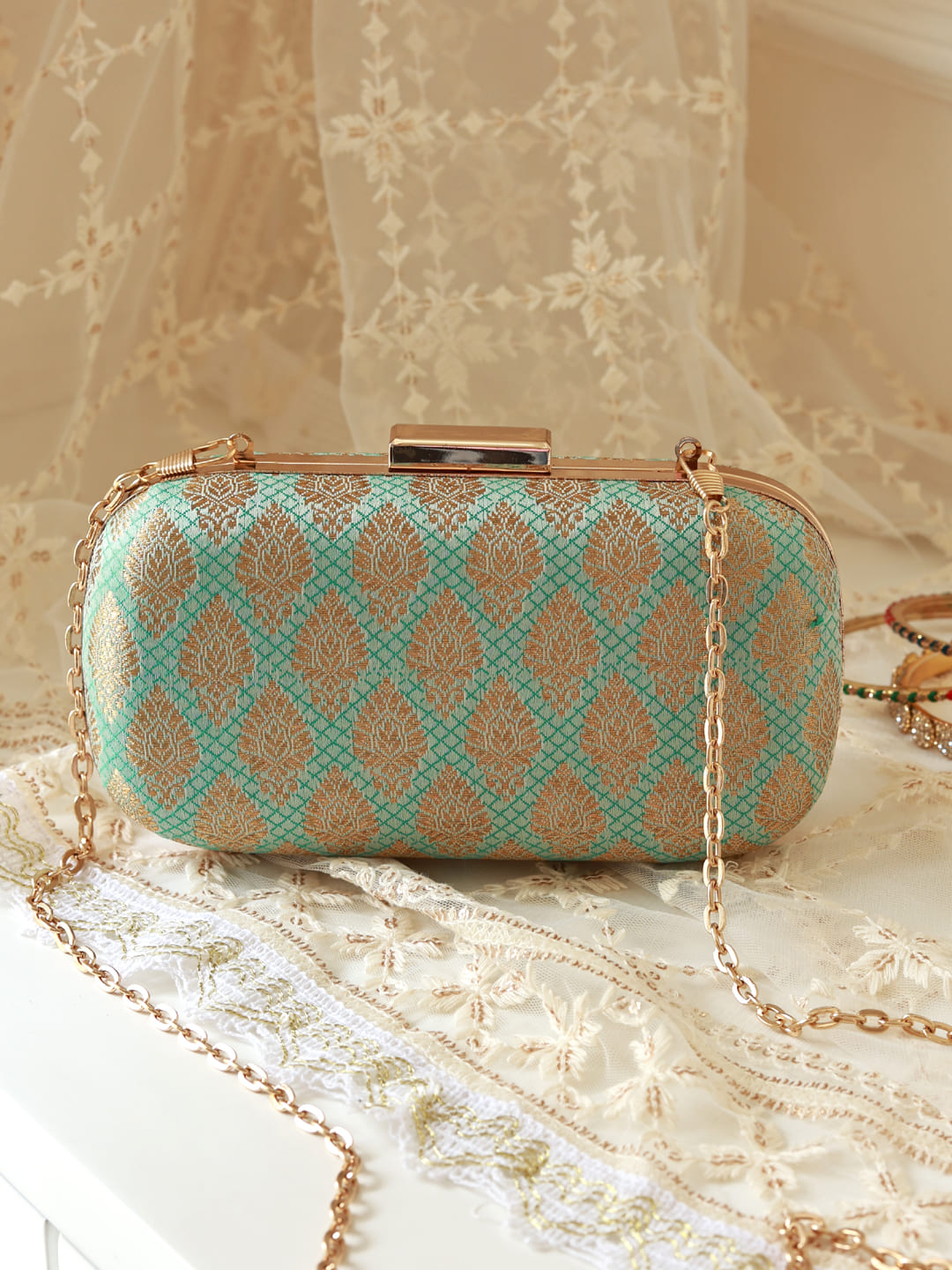 Classic Green Long Clutch
