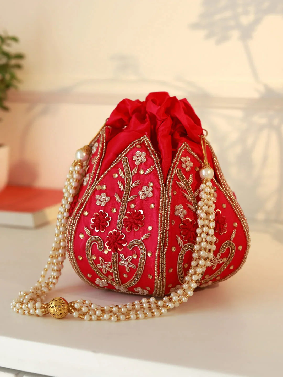 Baag Hot Pink Lotus Potli