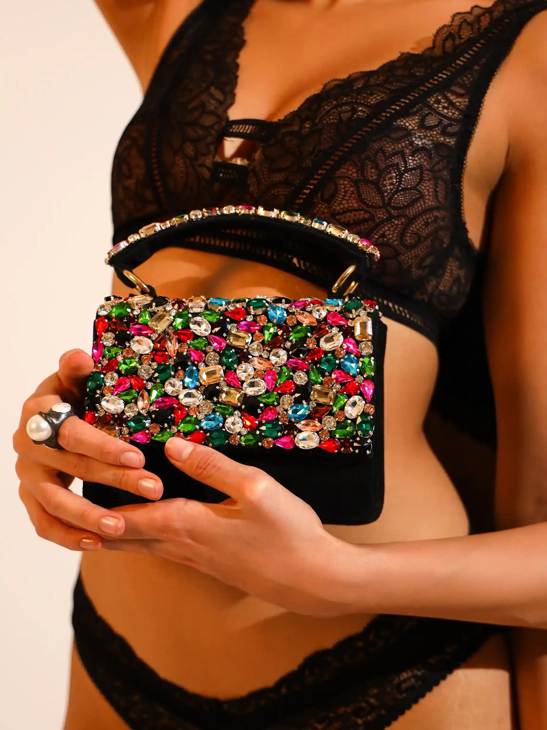 Kylie Black Flap over Bag