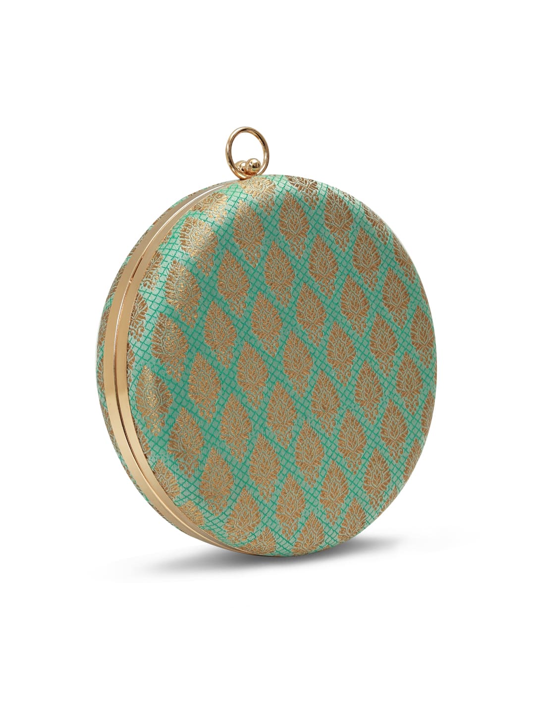 Classic Green Round Clutch