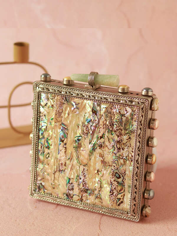 Salma Mother of Pearl Clutch