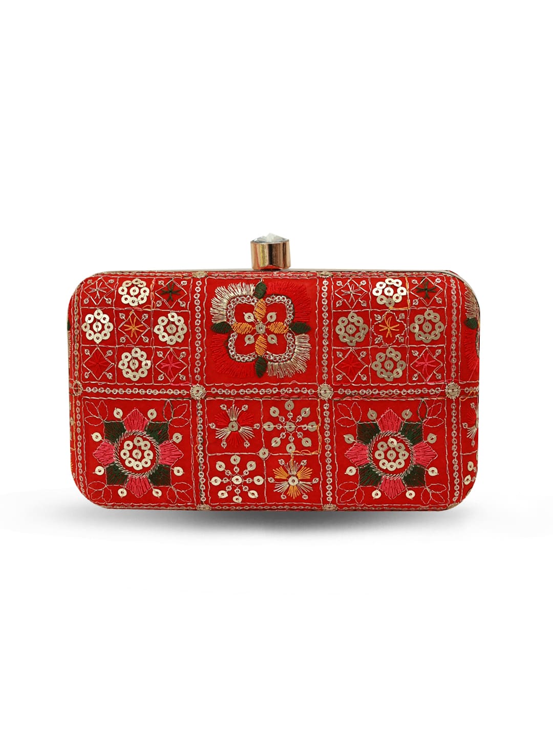 Elora Red Box Clutch