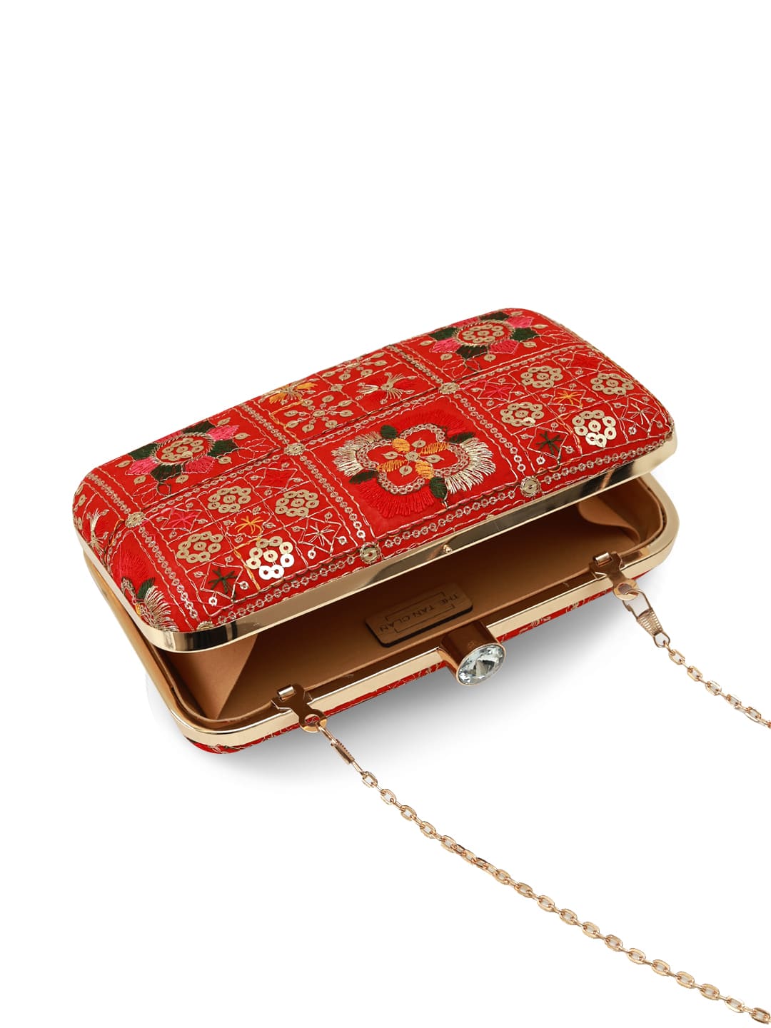 Elora Red Box Clutch