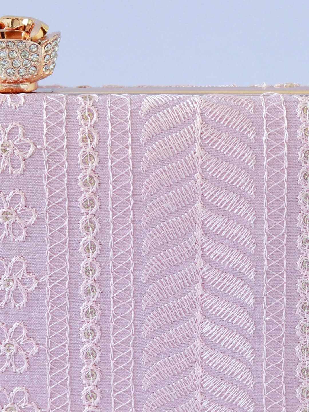 Mughal Embroidered Box Clutch