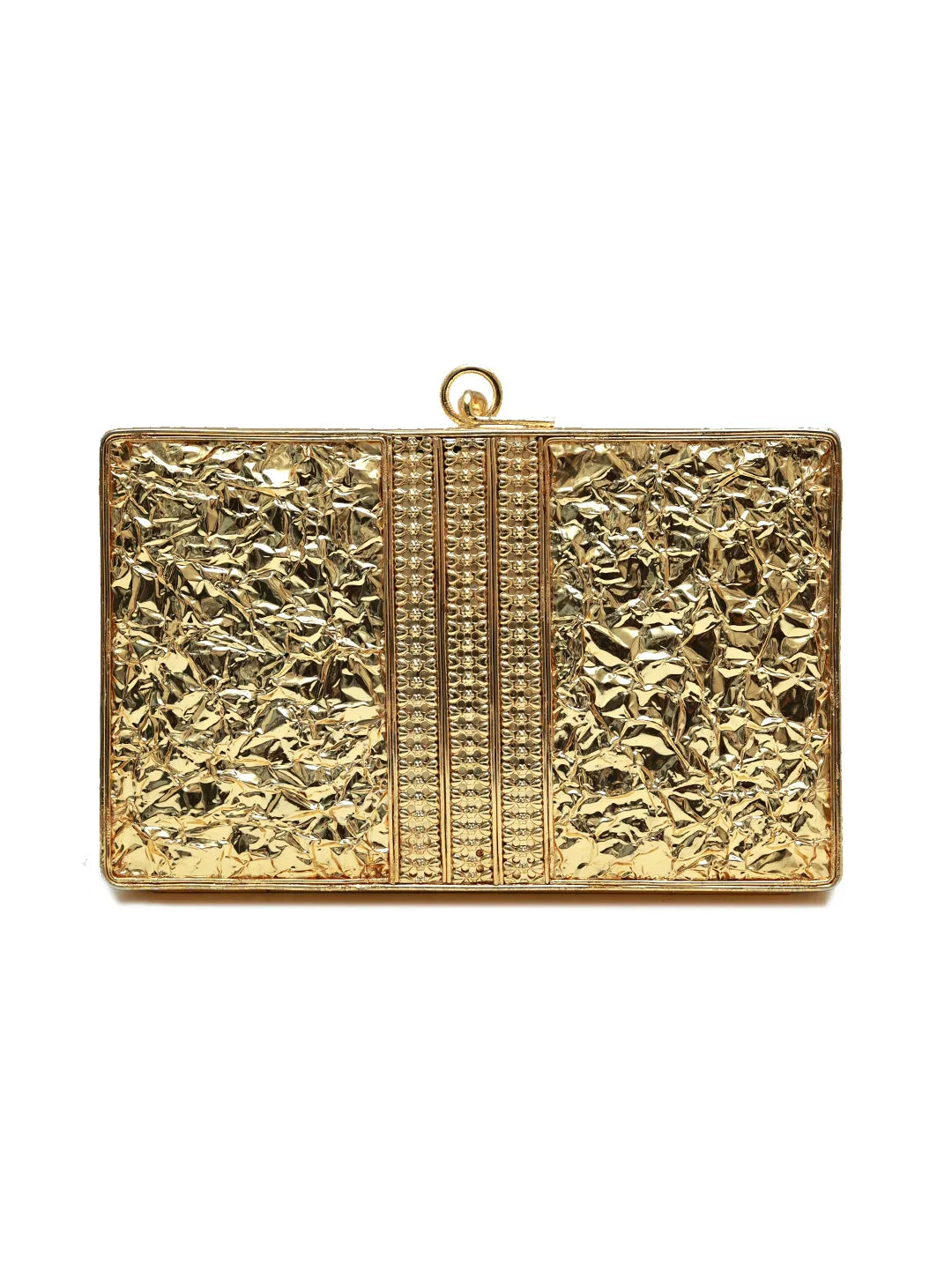Rumi Embellished Brass Clutch