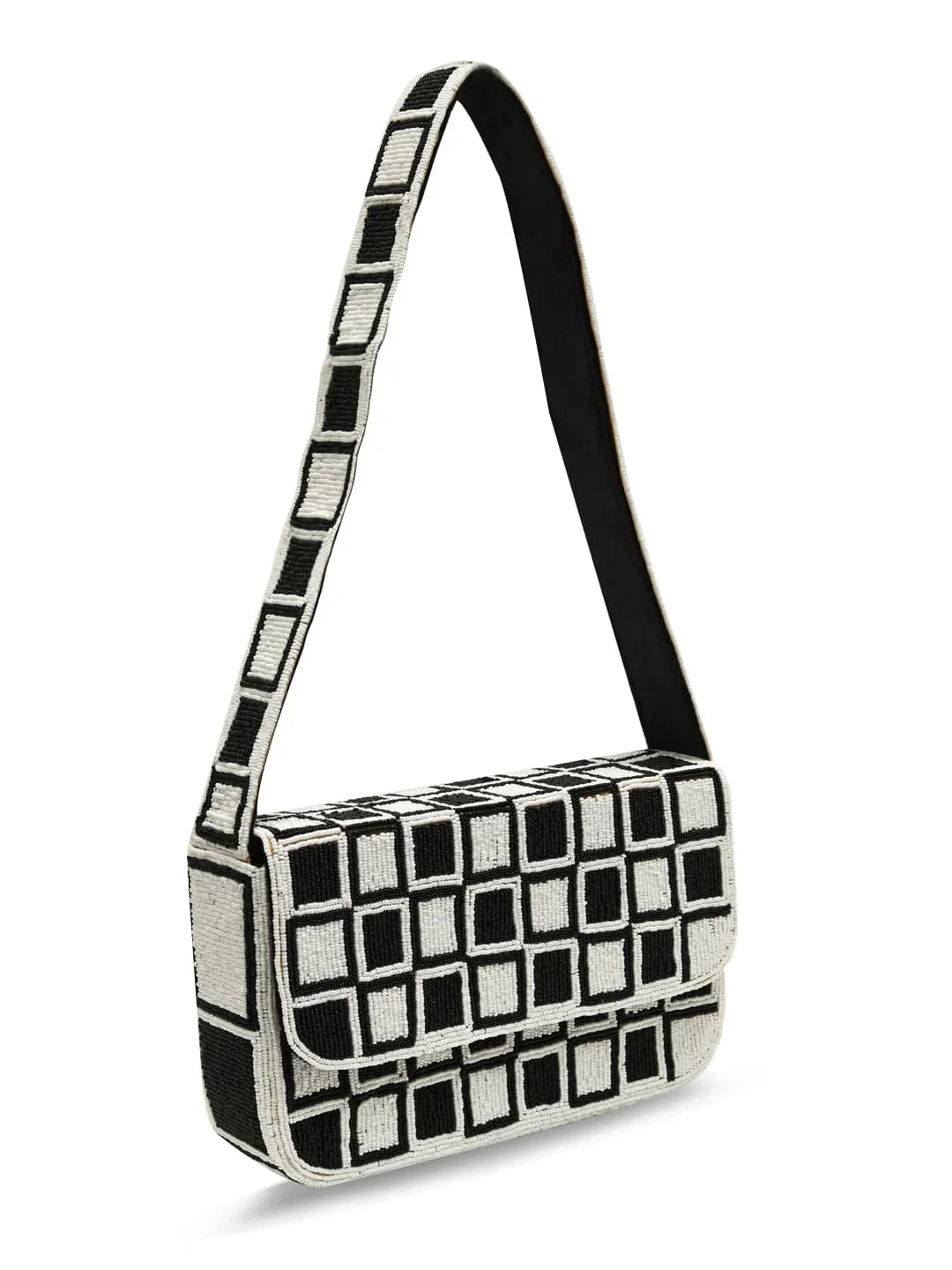 Blake Checkered Shoulder Bag