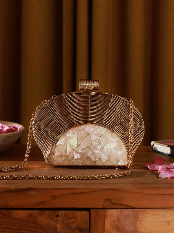 Tiara Mother of Pearl Clutch