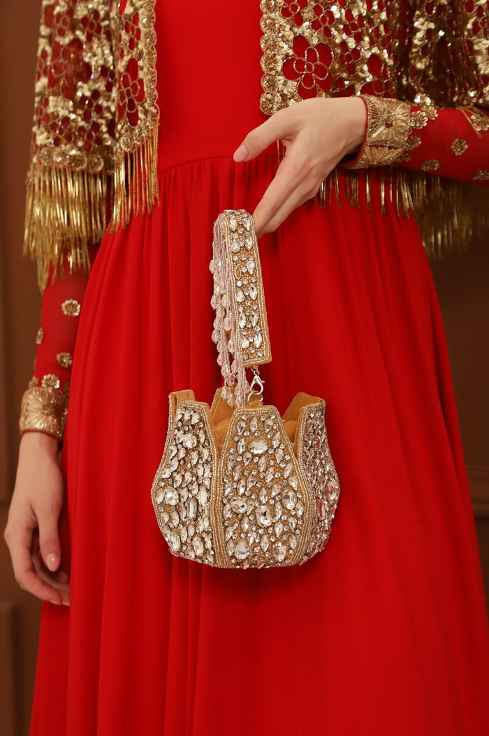 Jhalak Drawstring Bag with Handle