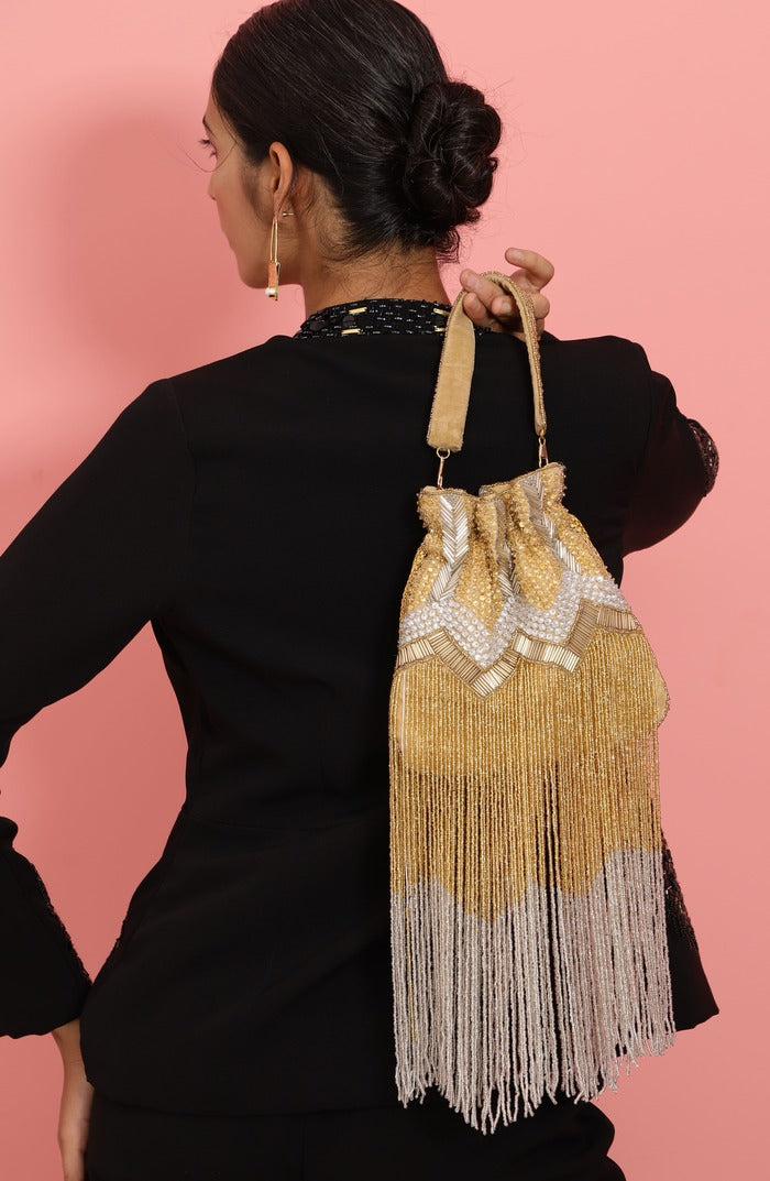 Jhoomar Drawstring Bag with Handle