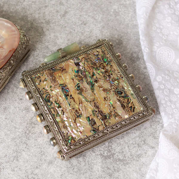 Salma Mother of Pearl Clutch