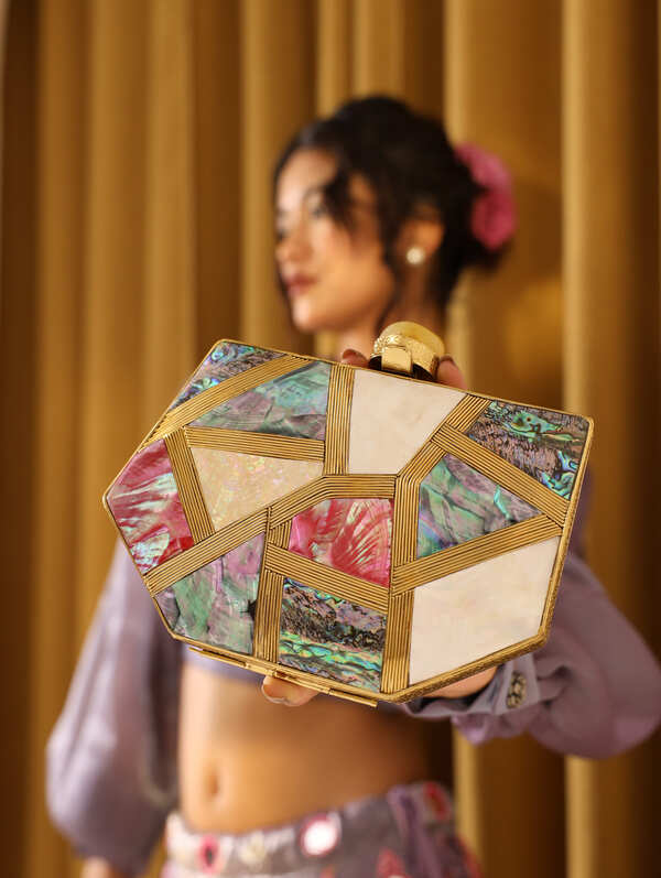 Emily Multicolor Mother of Pearl Clutch