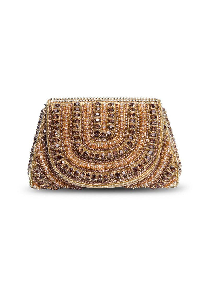 Chloe Gold Flap Over Bag with Handle