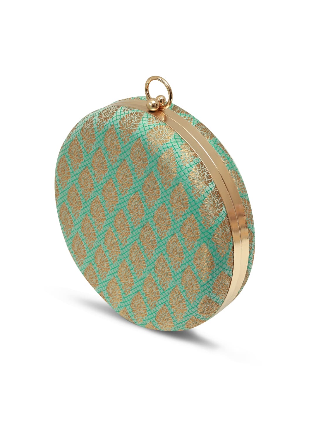 Classic Green Round Clutch