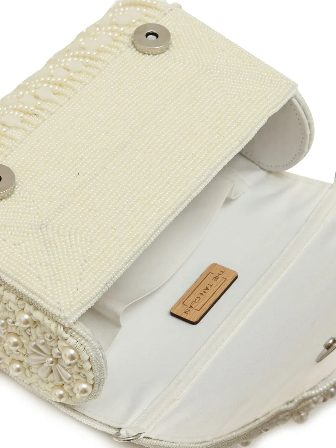 Fiona White Flap Over Bag