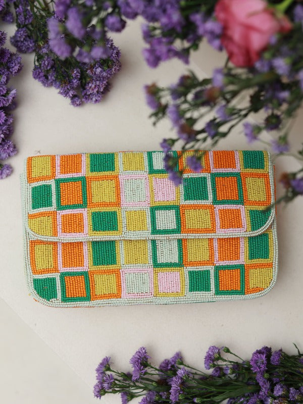 Blossom Blocks Baguette Bag with Handle