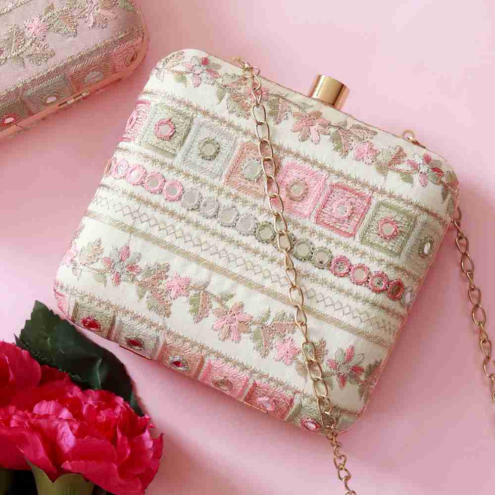 Phulwaari Floral Box Clutch