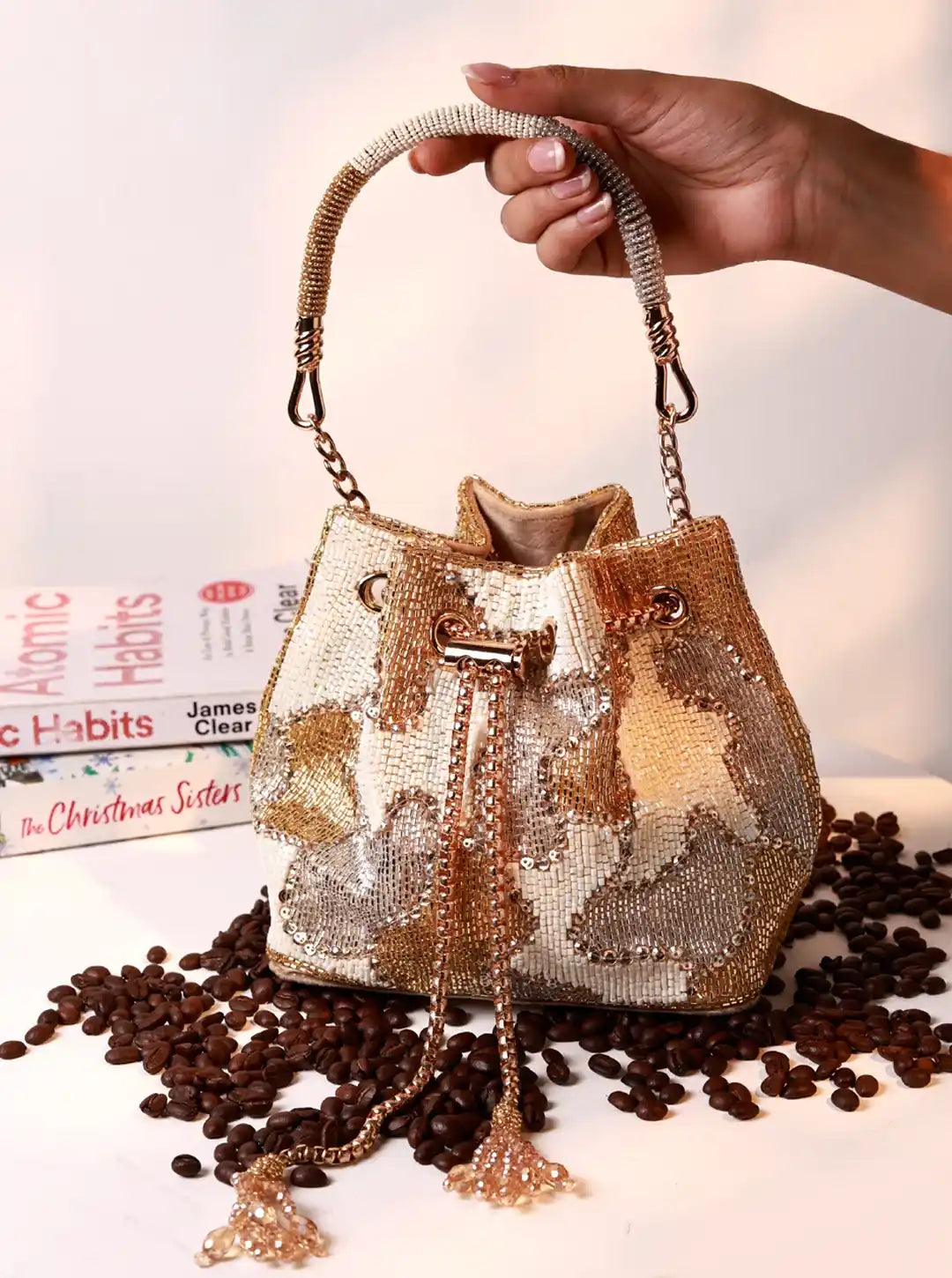 Terra White Bucket Bag