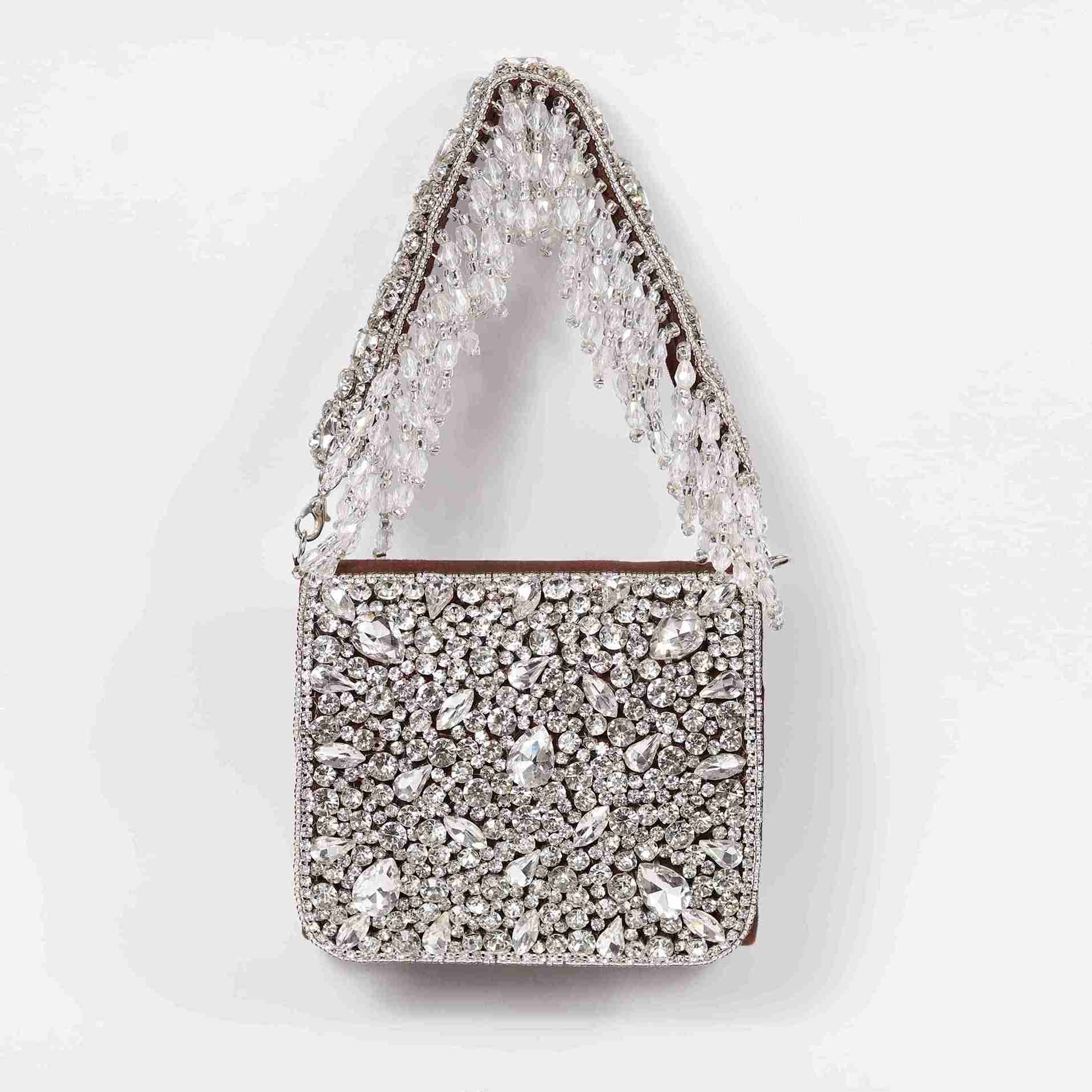 Grace Mini Bag with Embroidered Handle