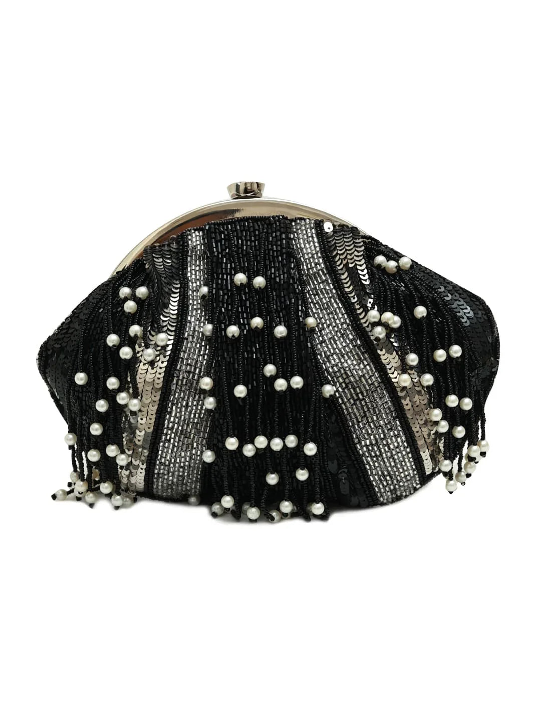 Ava Black Pearl Batua Bag