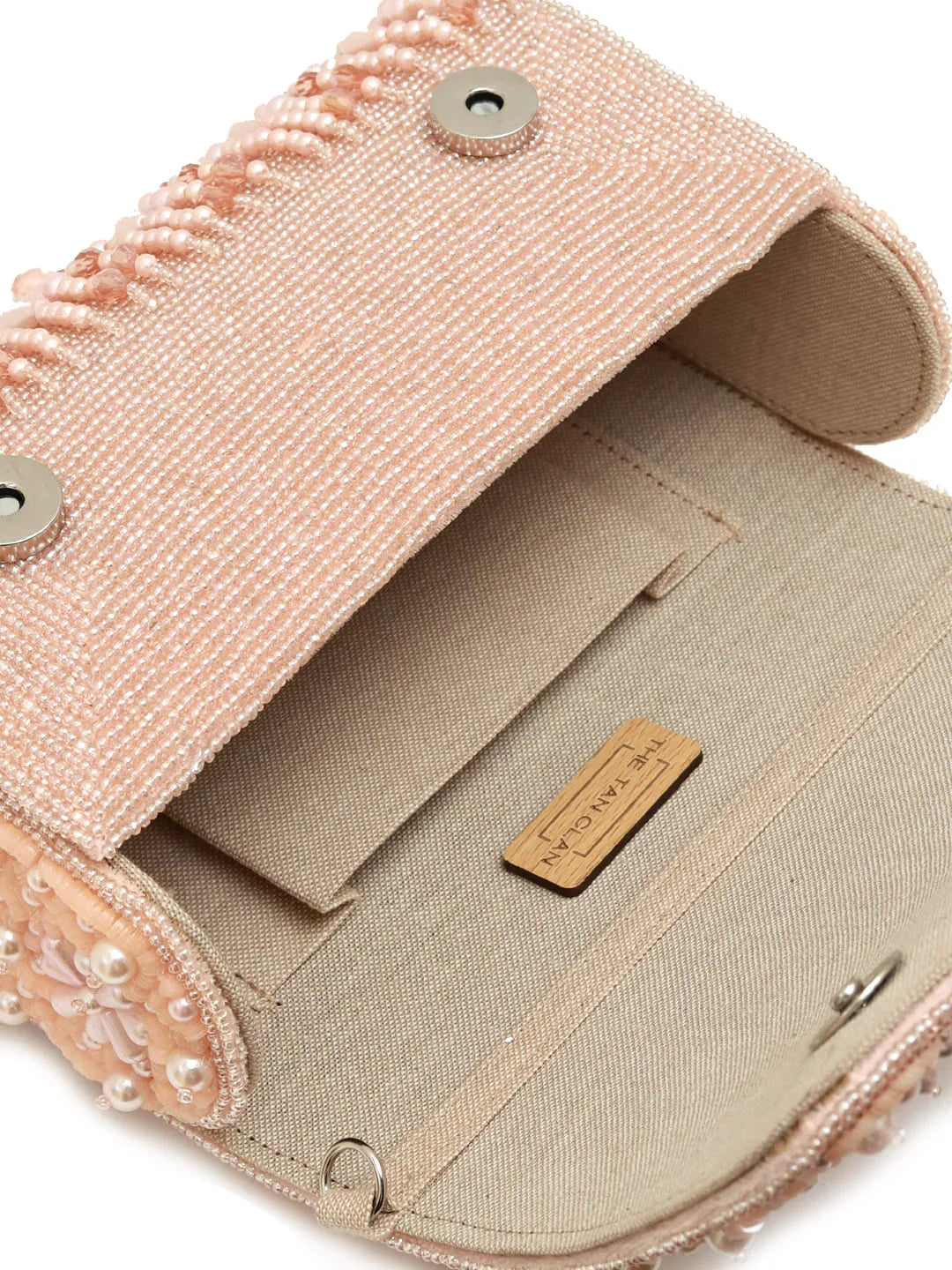 Fiona Peach Flap Over Bag