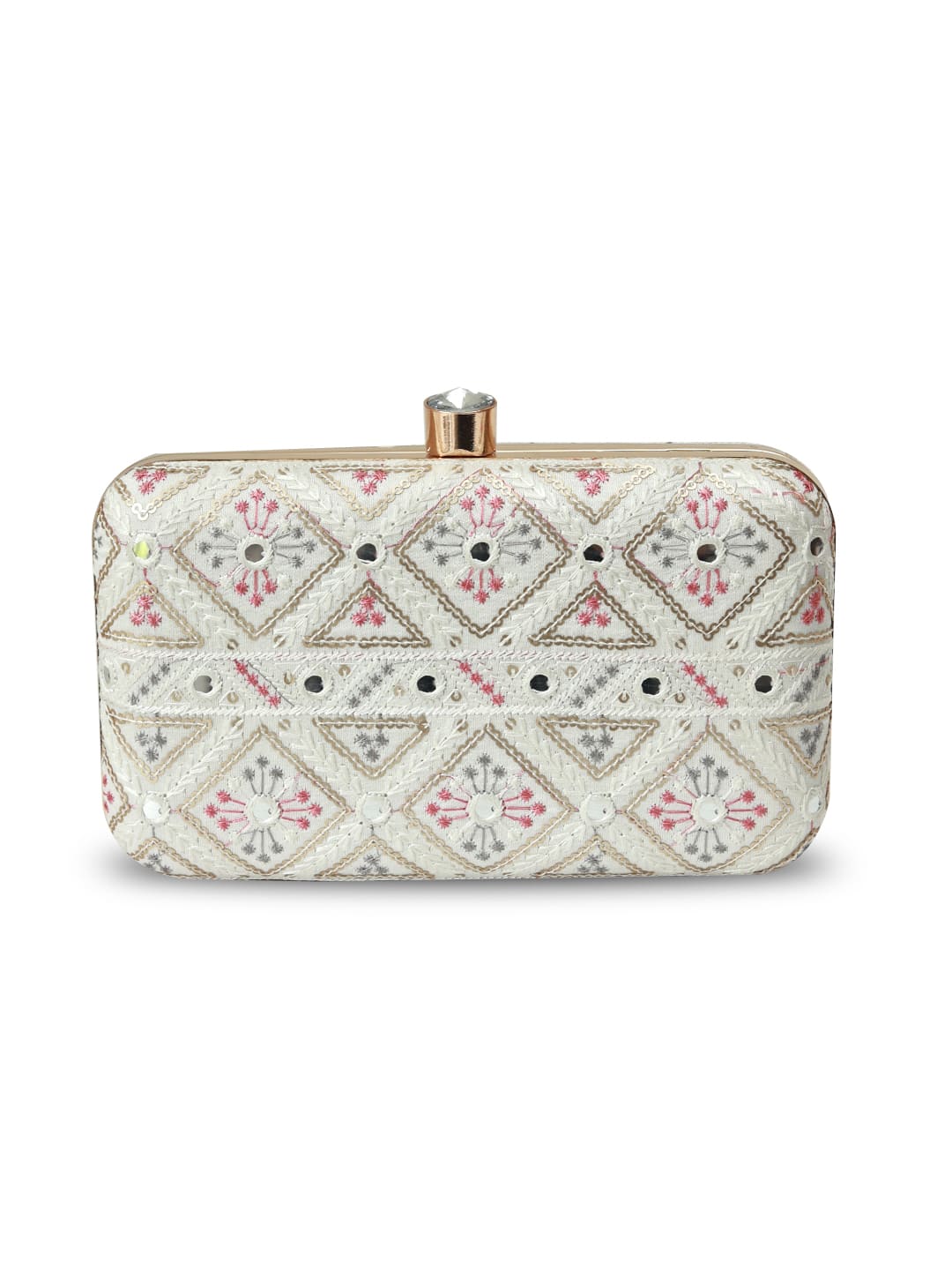 Ariba White Box Clutch