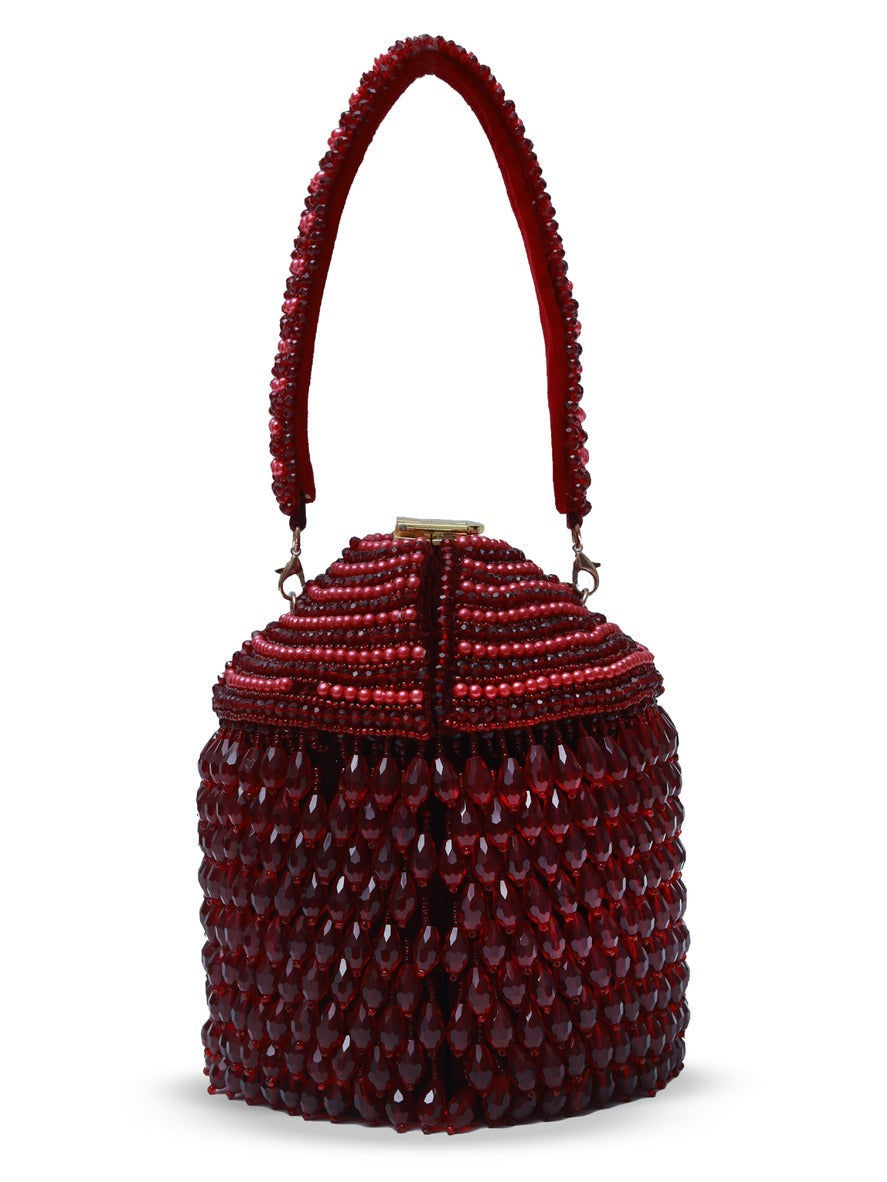 Emma Round Embellished Bag with Handle