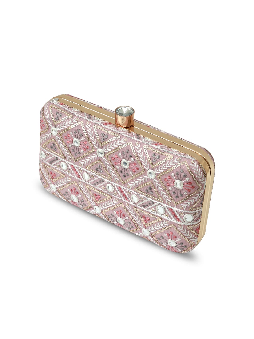 Ariba Pink Box Clutch