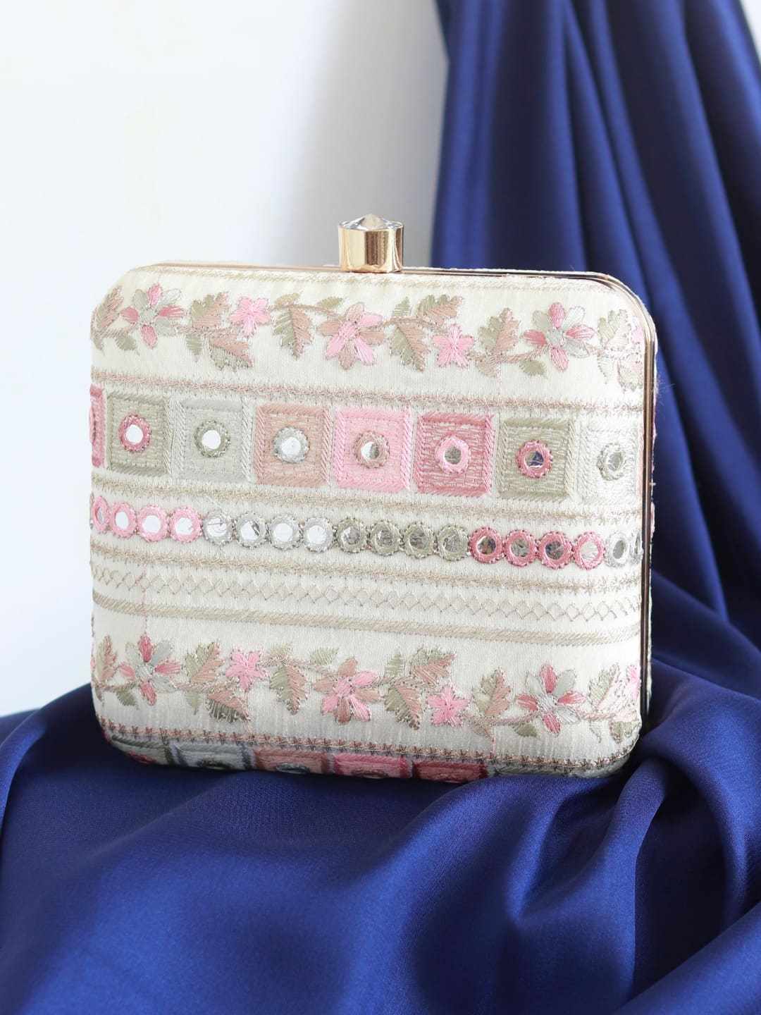 Phulwaari Floral Box Clutch