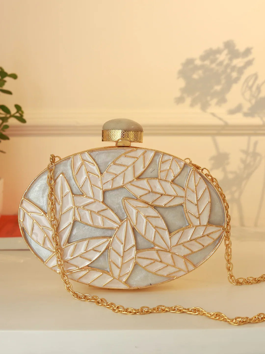 Gulzar Brass Clutch