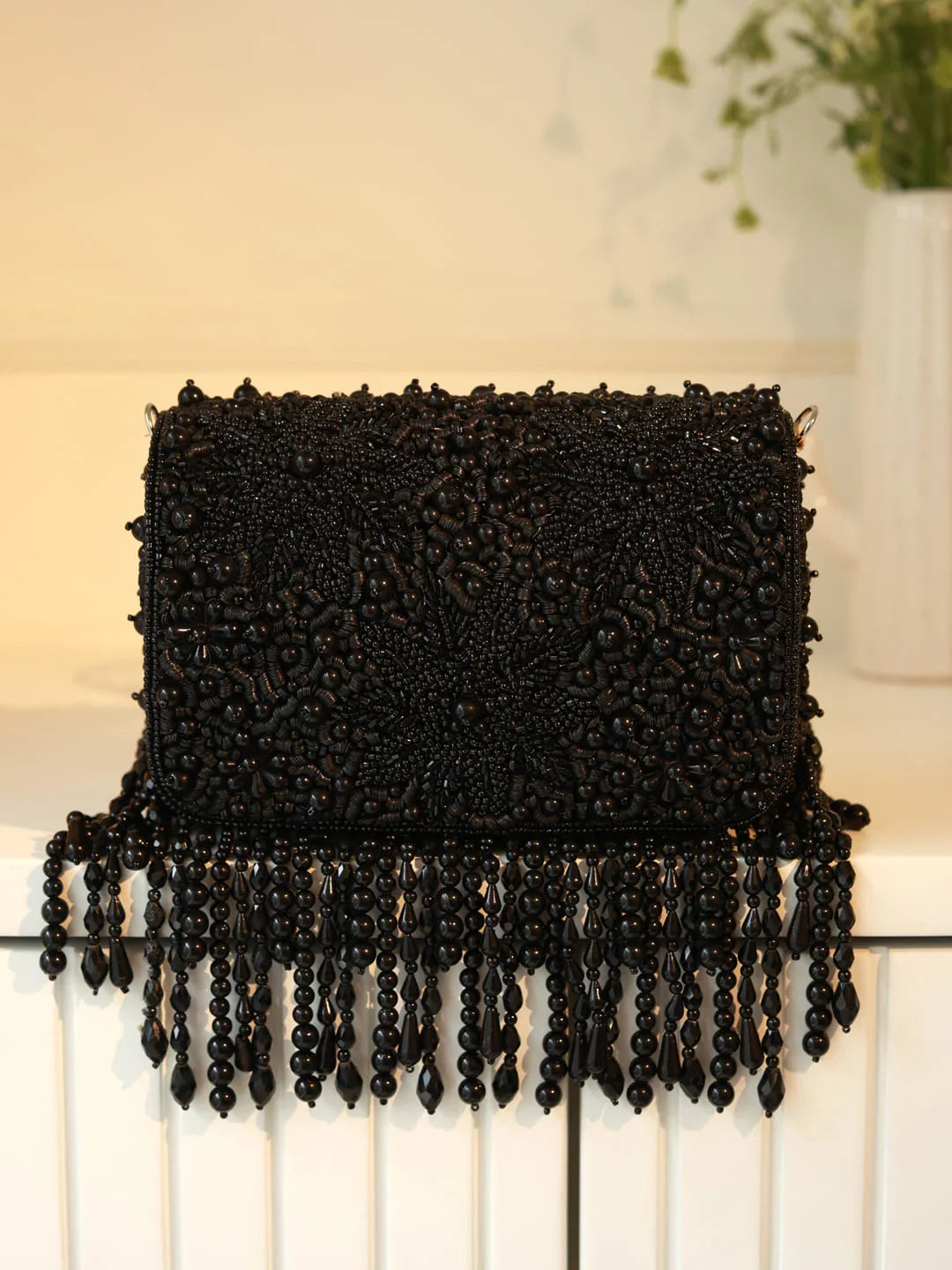 Fiona Black Flap Over Bag