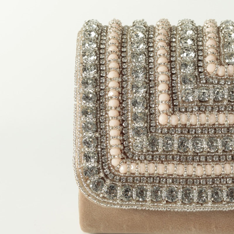 Nysa Embellished Flap over Clutch Bag