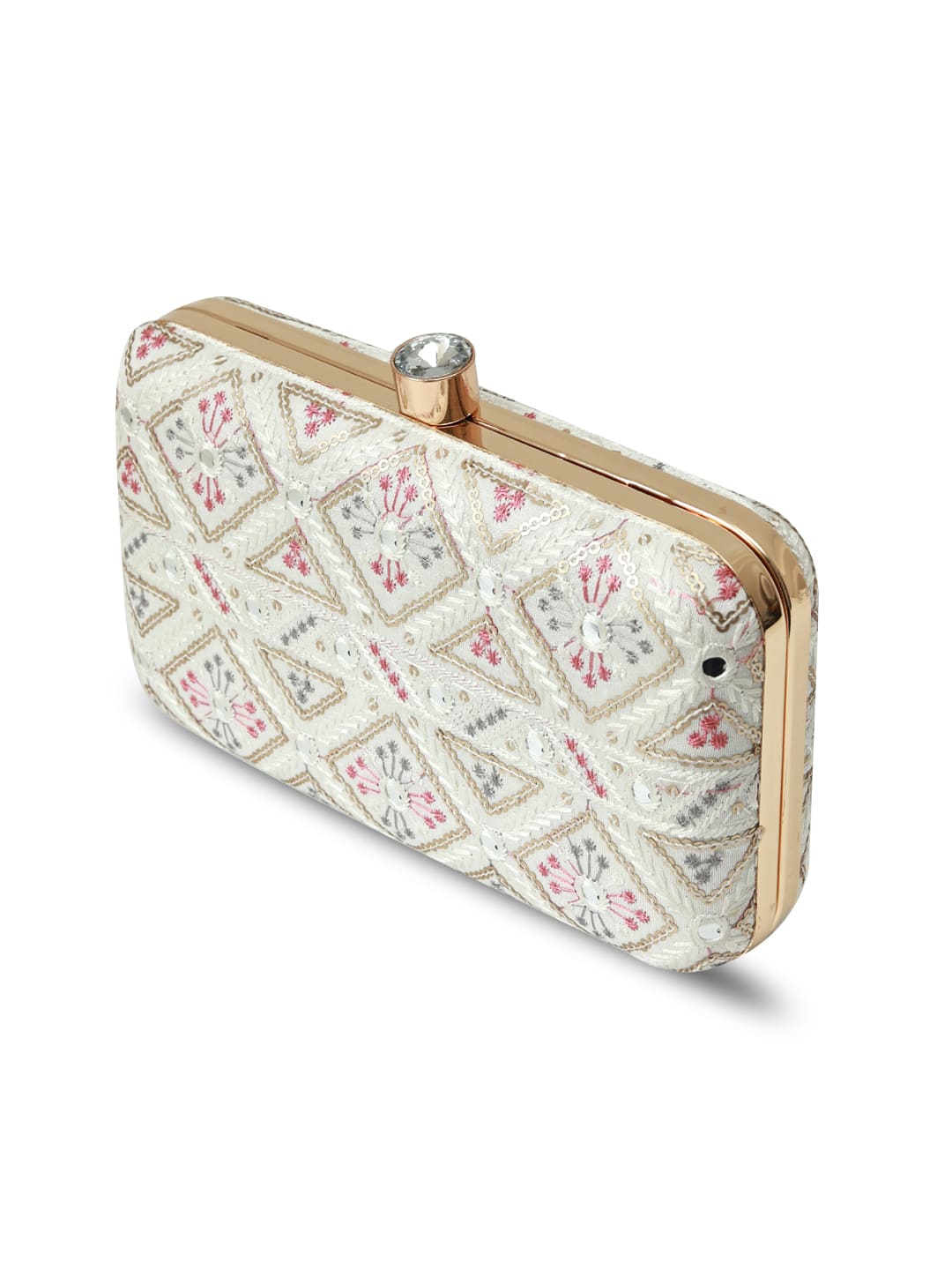 Ariba White Box Clutch