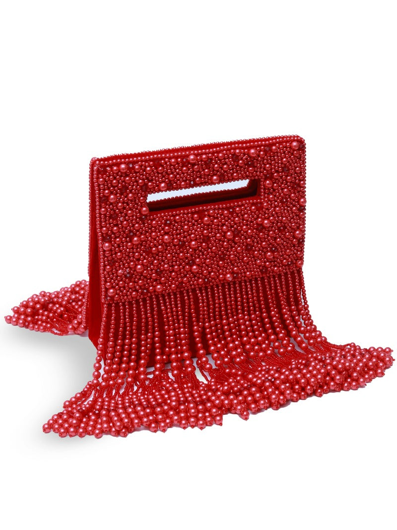 Ruby Embellished Flap over Clutch Bag