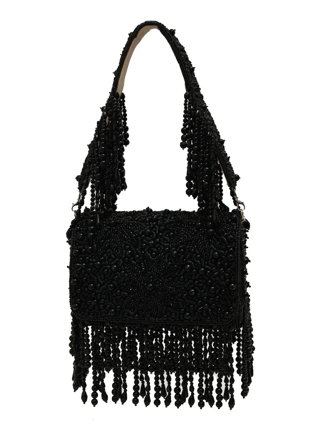 Fiona Black Flap Over Bag