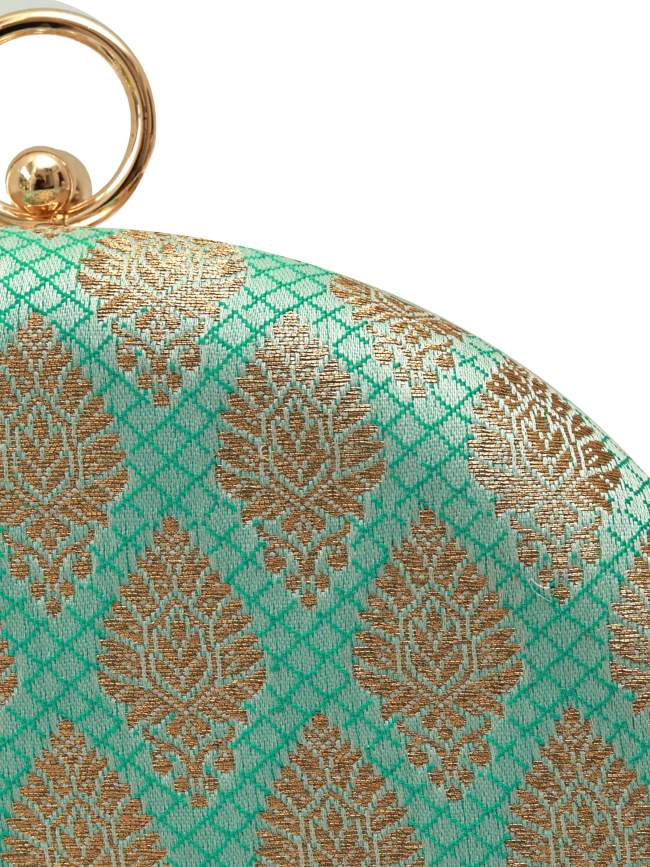 Classic Green Round Clutch
