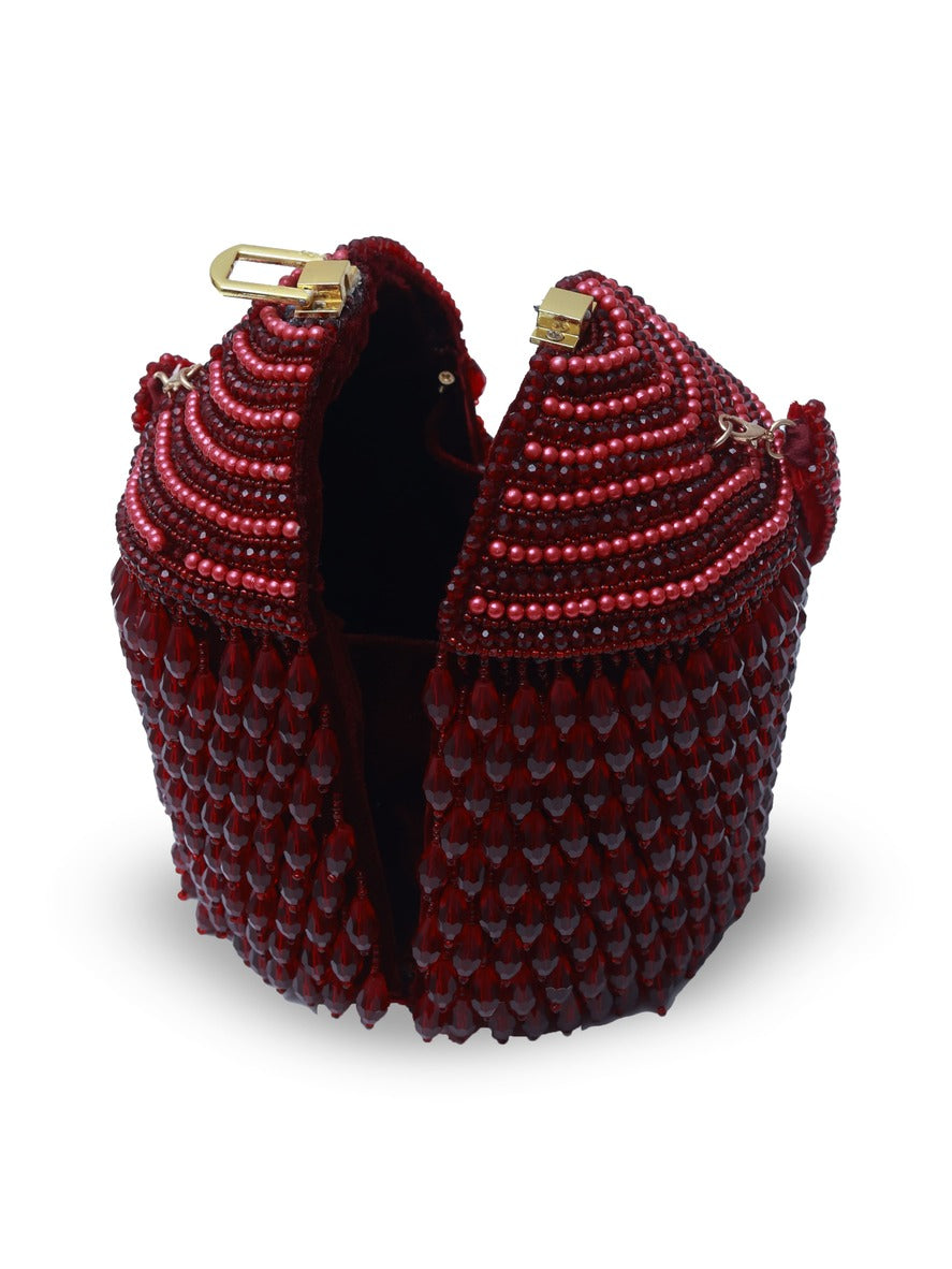 Emma Round Embellished Bag with Handle