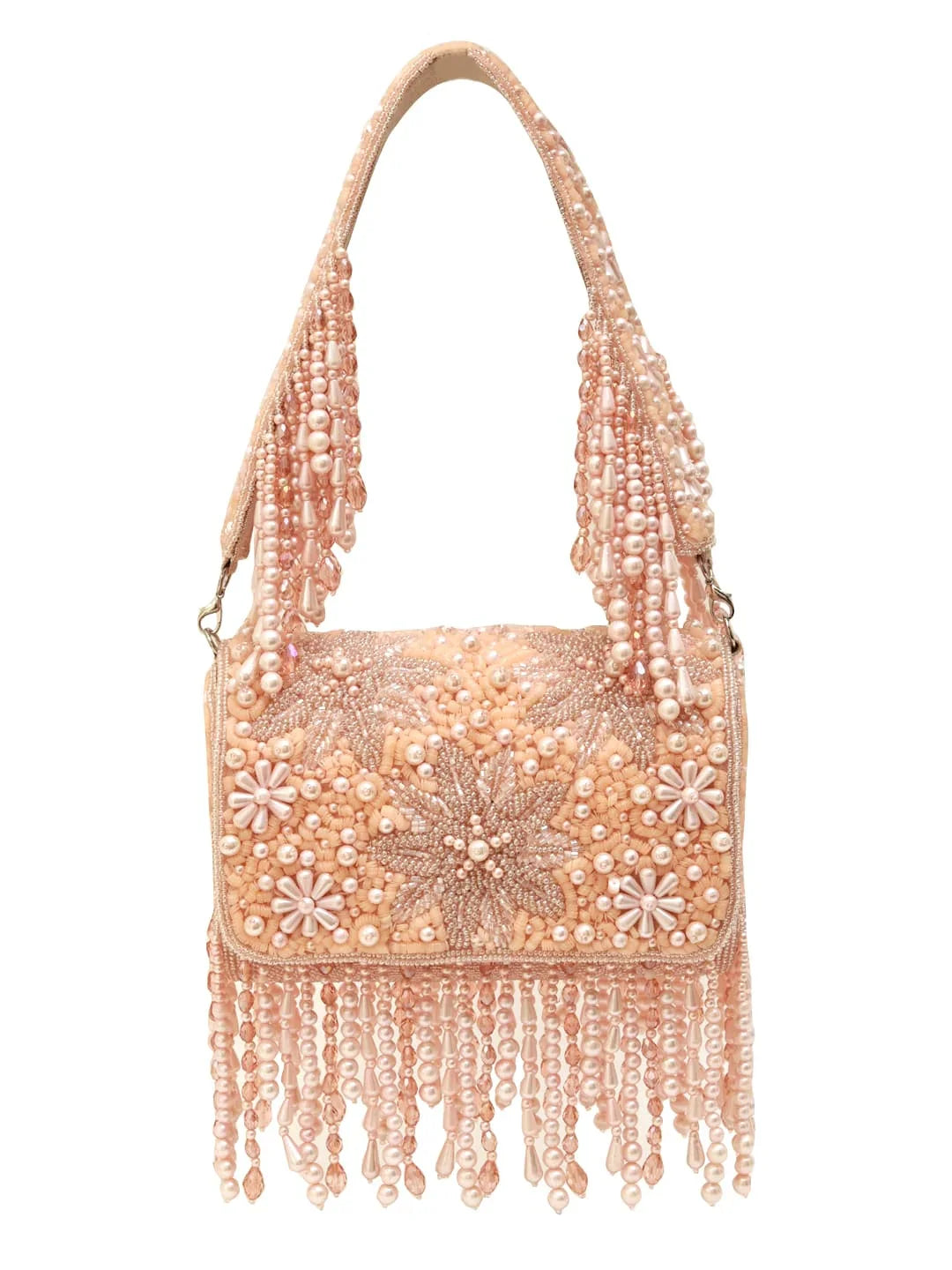 Fiona Peach Flap Over Bag