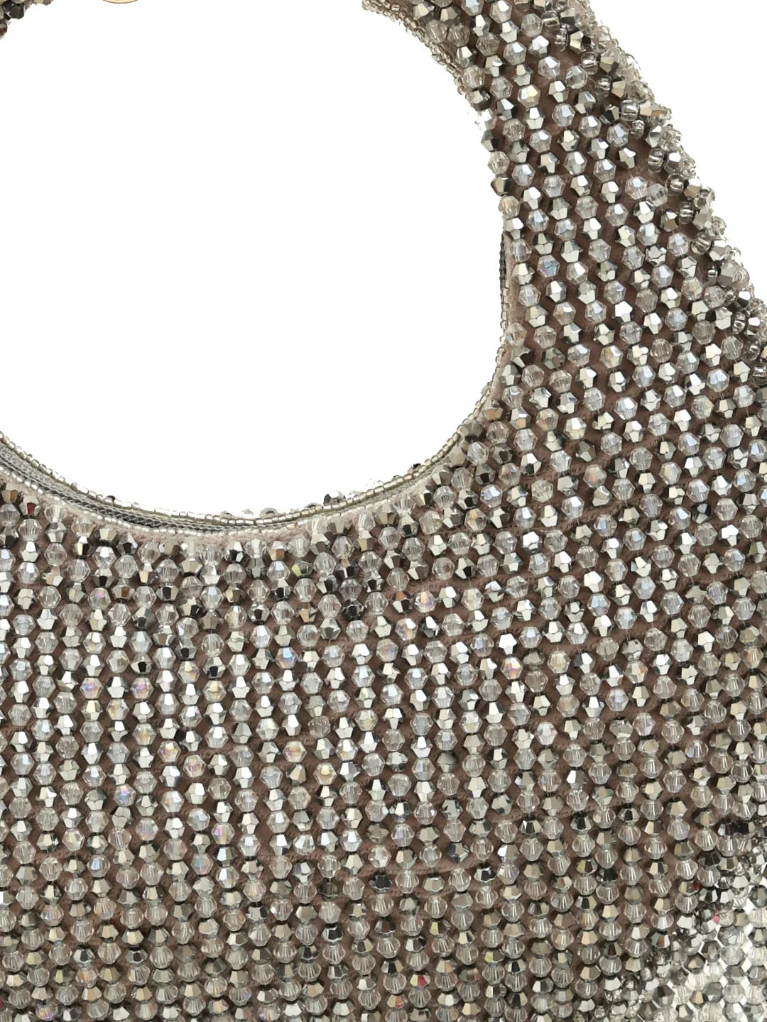 Sera Grey Drop Pearls Batua Bag