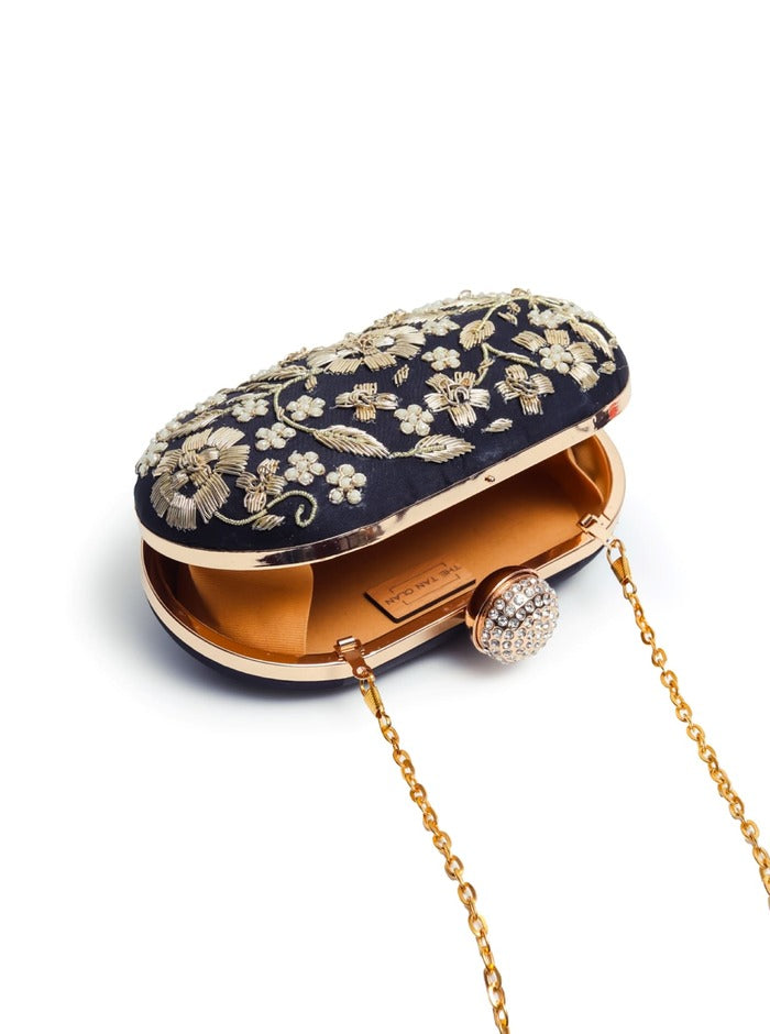 Baiza Zardozi Hand Embroidered Clutch