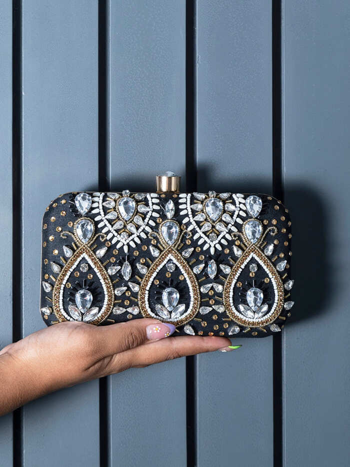 Kalah Hand Embroidered Clutch