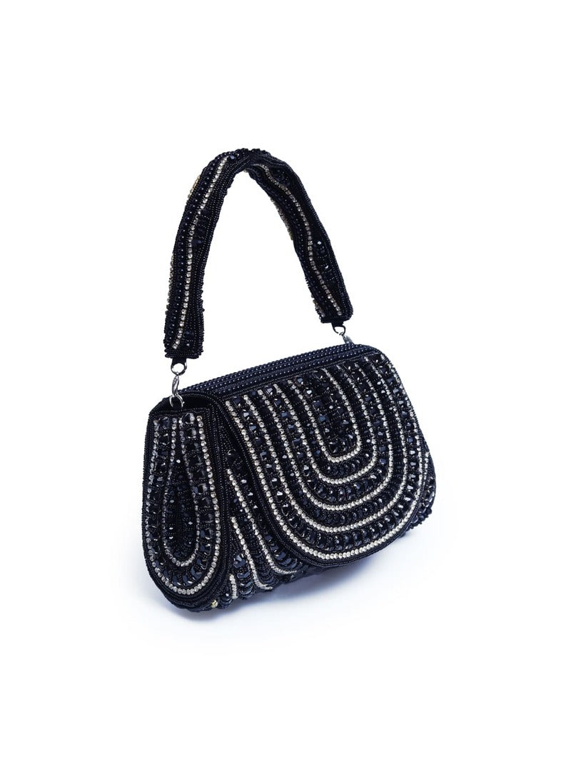 Chloe Black Flap Over Bag with Handle