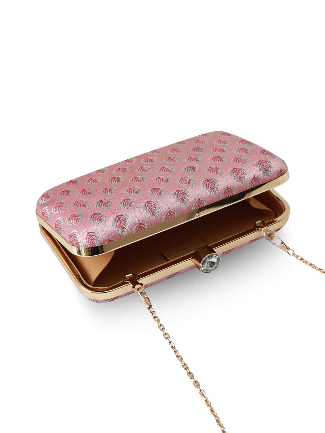 Classic Pink Box Clutch