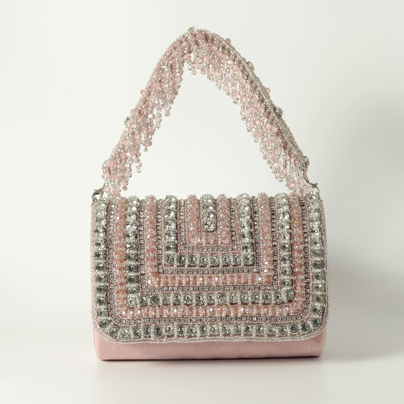 Nysa Embellished Flap over Clutch Bag